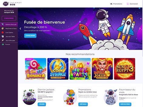 En savoir plus sur bob jackpot casino